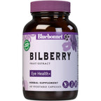 Bluebonnet Bilberry Fruit Extract 80mg bottle front view for eye health