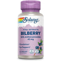 Solaray Bilberry Berry Extract 42 mg 60 vegan capsules front view for premium eye health support.