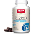 Jarrow Formulas Bilberry and Grapeskin Polyphenols 120 vegan capsules front bottle view for eye health support.