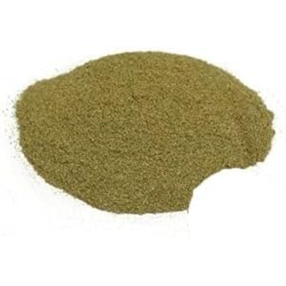 Starwest Botanicals Organic Bilberry Leaf Powder 1 Pound front packaging view for authentic herbal supplements.