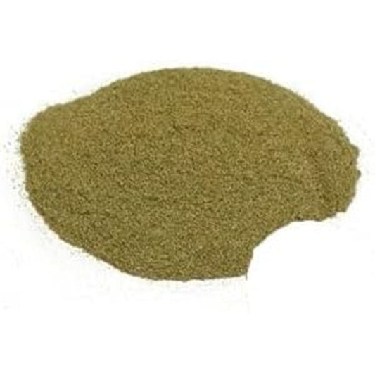 Starwest Botanicals Organic Bilberry Leaf Powder 1 Pound front packaging view for authentic herbal supplements.