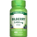 Nature's Truth Bilberry Extract 2400 mg 100 vegan capsules bottle front view