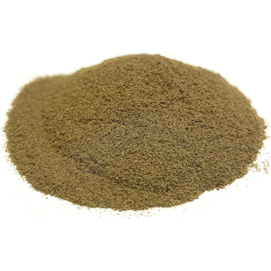 Best Botanicals Bilberry Leaf Powder sixteen ounce front packaging view showing authentic USA imported herbal supplement.