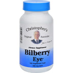 Dr. Christopher's Original Formulas Bilberry Eye front view bottle for natural vision support.