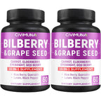 Civimuna Bilberry Blend eye supplement front view showing 120 capsules pack