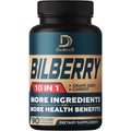 DEDICAD Bilberry 10in1 eye supplement bottle front view showing ninety vegetarian capsules for vision care.