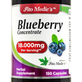 Fito Medics Blueberry Extract 150 capsules front view bottle showing 18000 mg equivalent potency