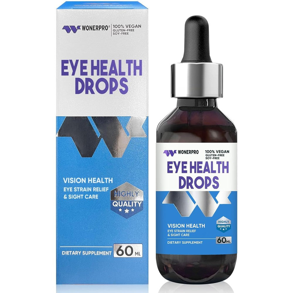 Verdeherb Wonerpro Eyebright Herb Eye Health Drops front view bottle for eye strain relief