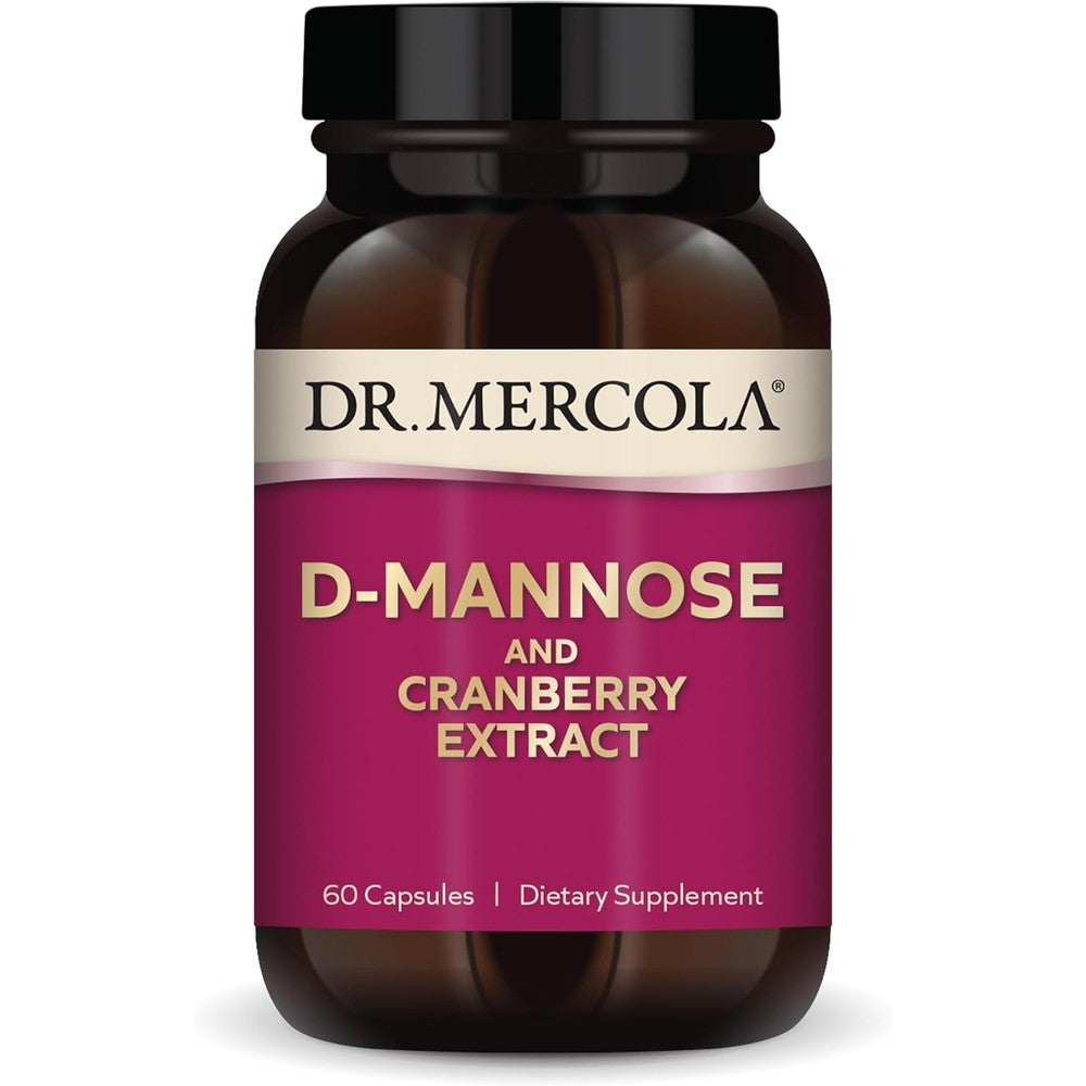 Dr. Mercola D-Mannose with Cranberry Extract front of bottle
