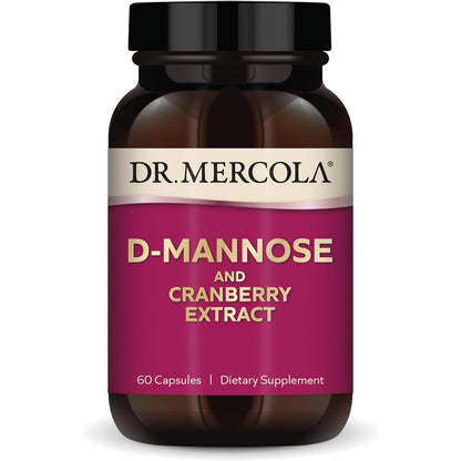 Dr. Mercola D-Mannose with Cranberry Extract front of bottle