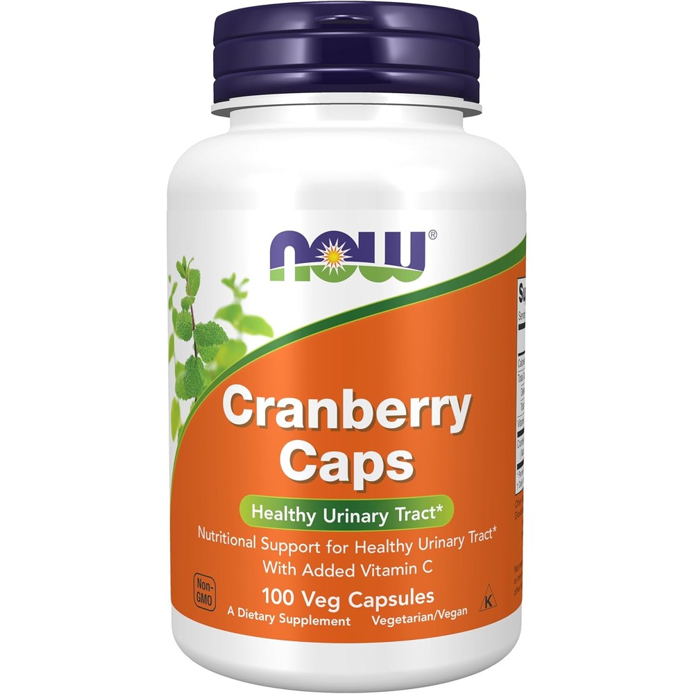 Now Foods Cranberry Caps 700 Milligrams 100 Vegetarian Capsules front view