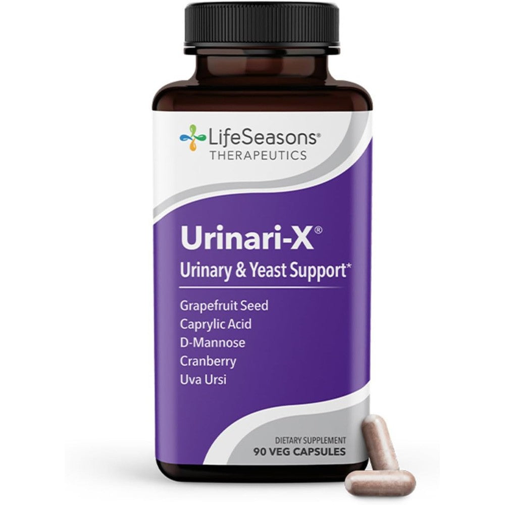 LifeSeasons Urinari-X 90 Capsules front view for urinary health