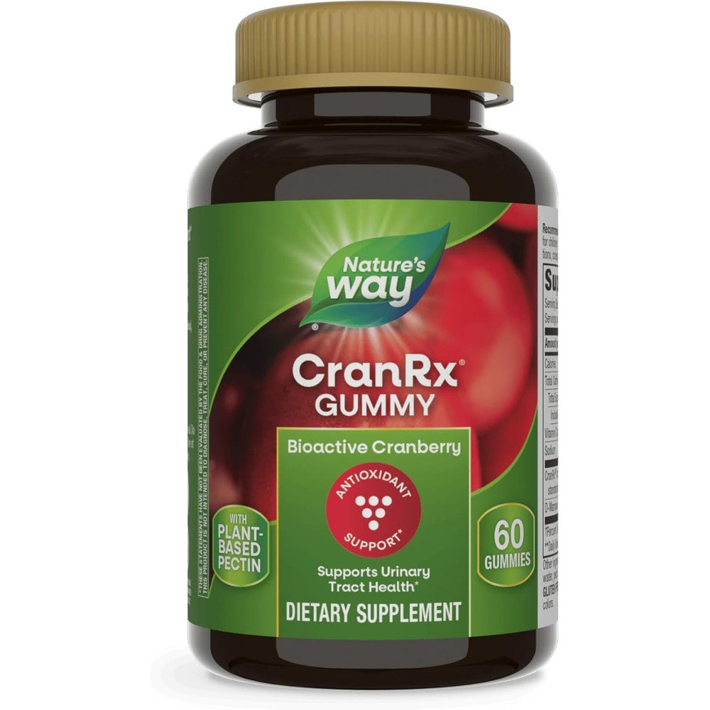 Nature's Way CranRx BioActive Cranberry Vitamin C Gummies Front View