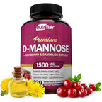 NutriFlair D-Mannose Cranberry Dandelion 120 Capsules Front View