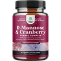 Nature's Craft D-Mannose 1000mg Cranberry Extract 60 Capsules front view
