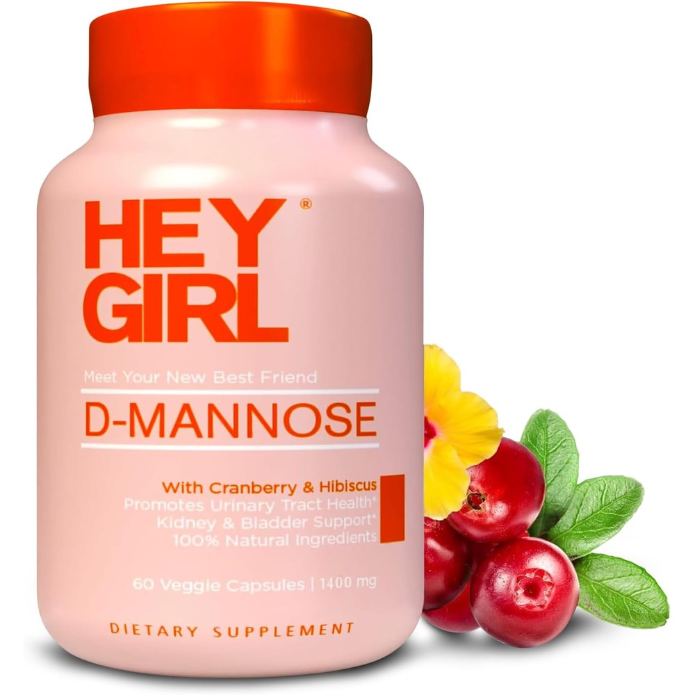 Hey Girl Nutrition Fast-Acting D-Mannose 4-in-1 UTI Support Front View