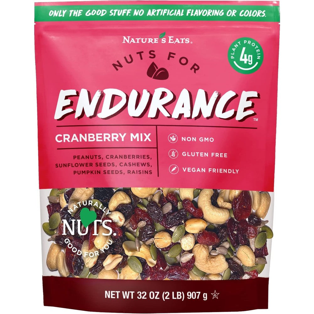 Nature's Eats Endurance Cranberry Trail Mix front view bag