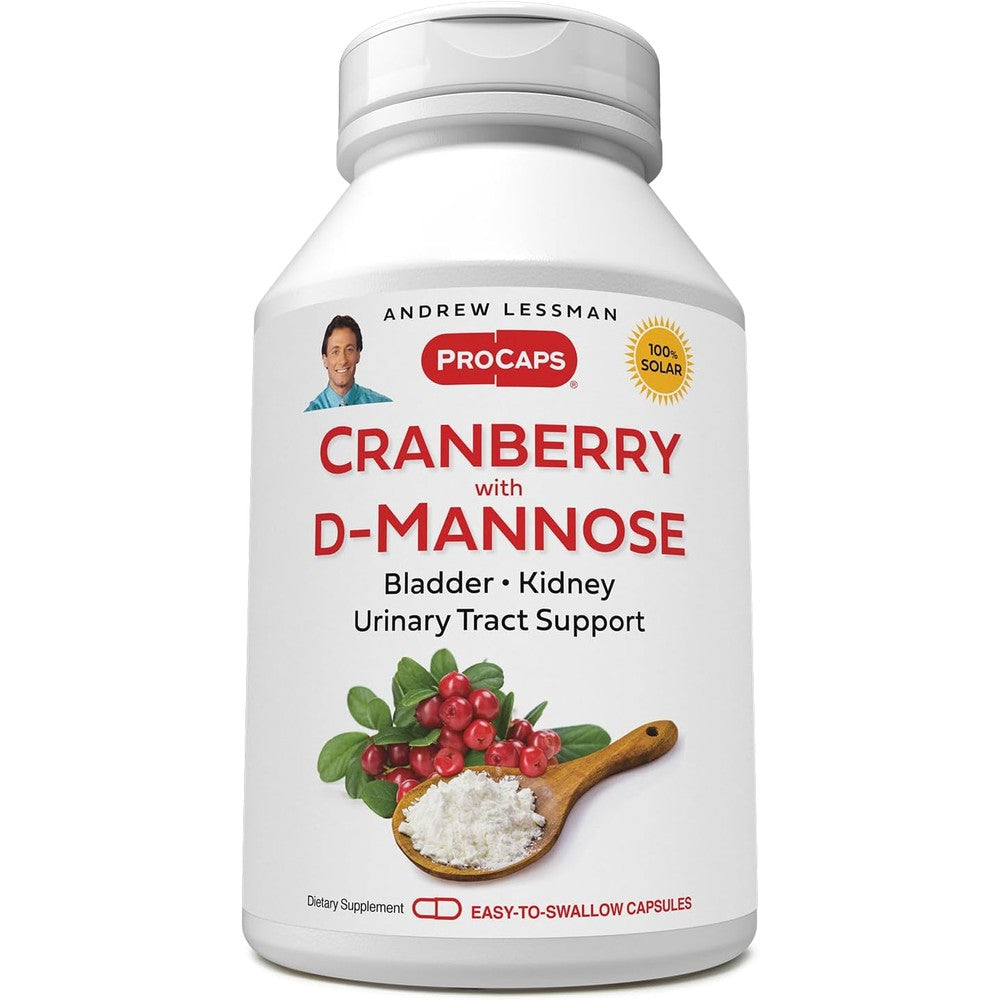 Andrew Lessman Cranberry With D Mannose 60 Capsules front label view