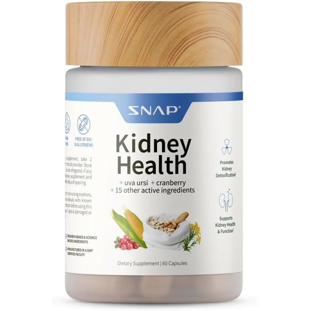 Snap Supplements Kidney Health Support 60 Capsules front view