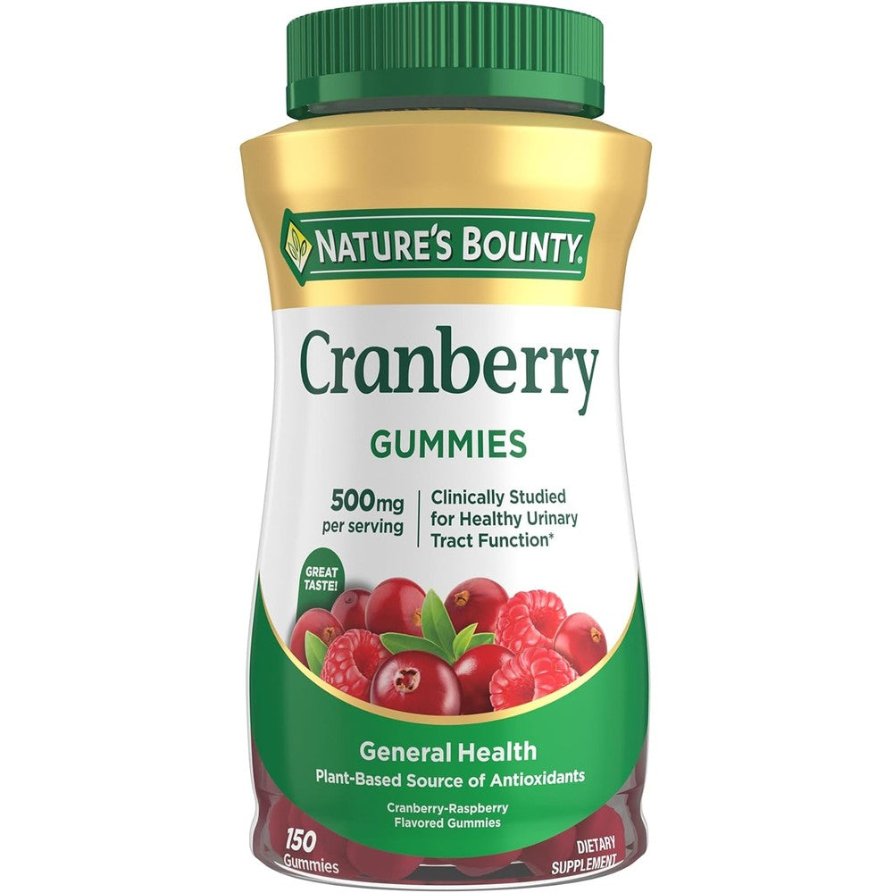 Nature's Bounty Cranberry Gummies Urinary Tract Support front view