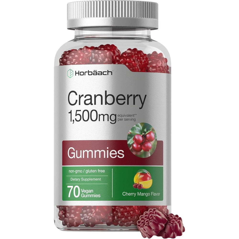 Horbaach Cranberry Extract Vegan Gummies front view