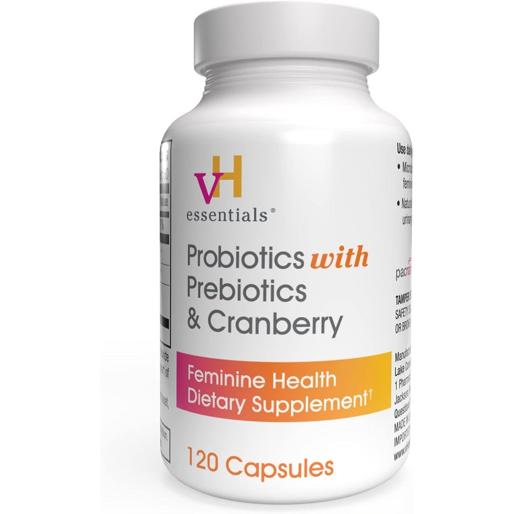 VH Essentials Women Probiotics With Prebiotics And Cranberry Front View