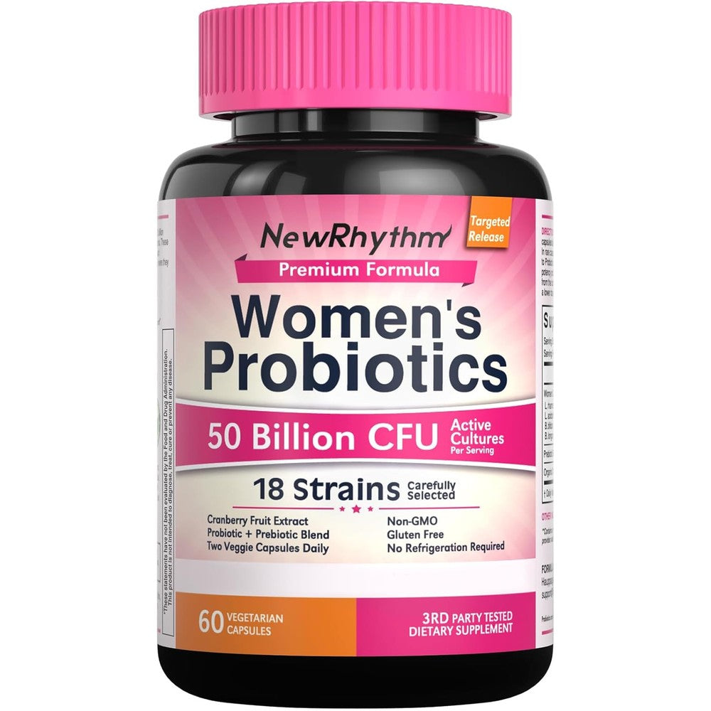 NewRhythm Women's Cranberry Probiotics Front View
