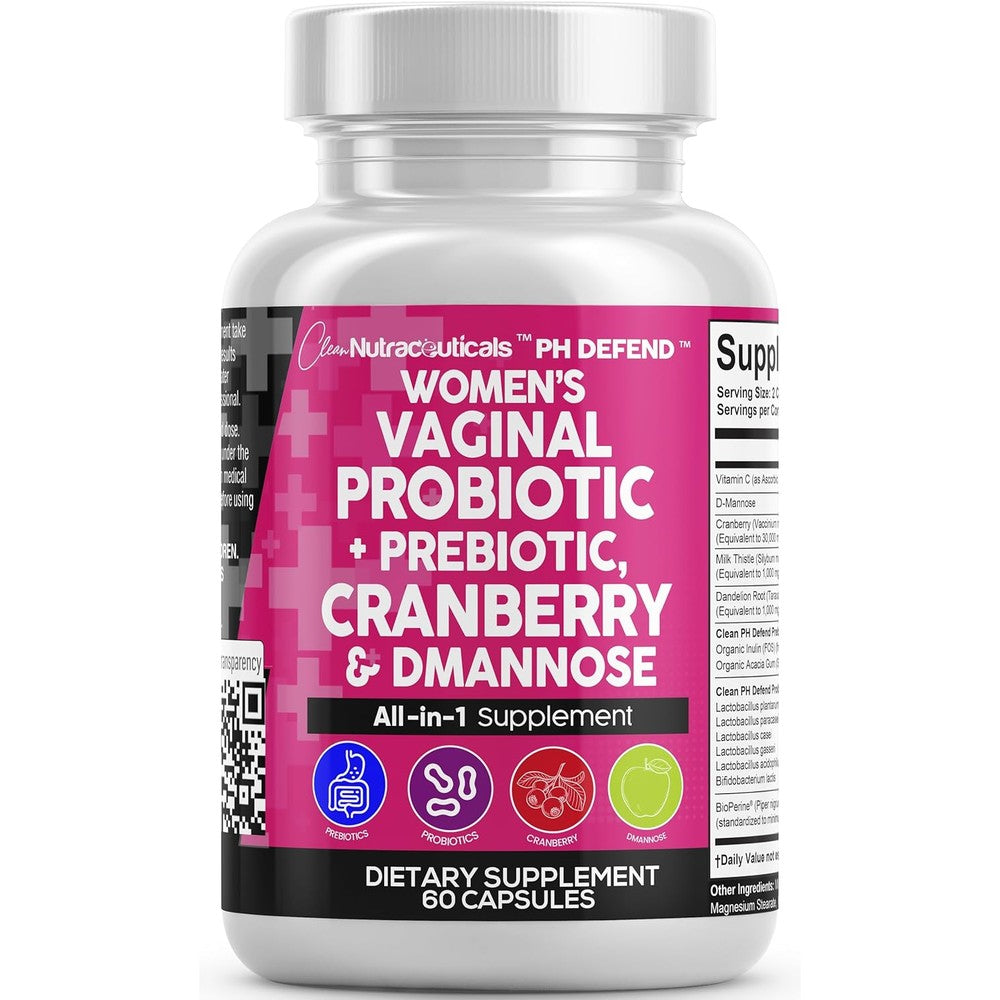 Clean Nutraceuticals Vaginal Probiotics PH Defend Front View