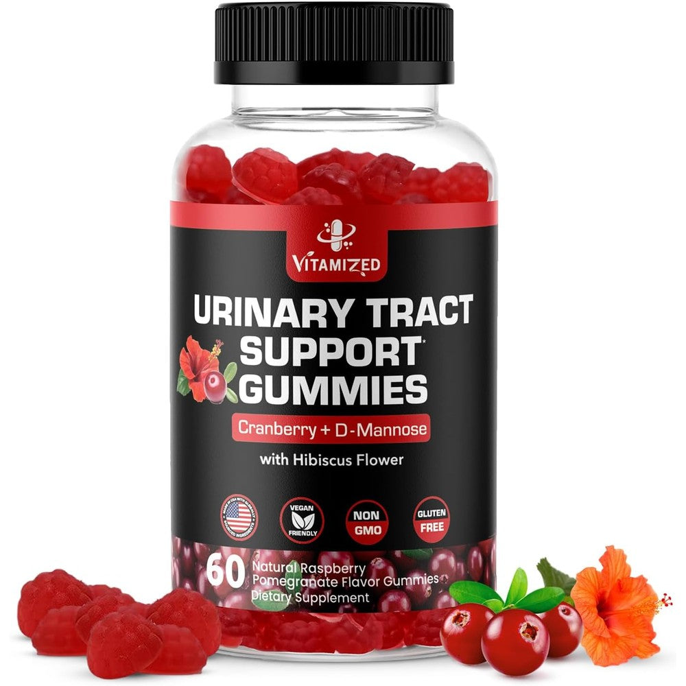 Vitamized Cranberry Gummies with D-Mannose front view bottle