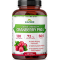 Zazzee Extra Strength Cranberry PACs 72mg Front View