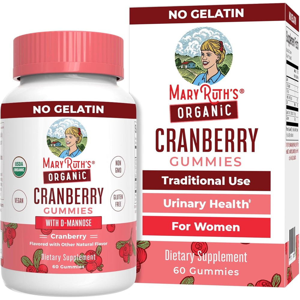 MaryRuth Organics Organic Cranberry Gummies front view
