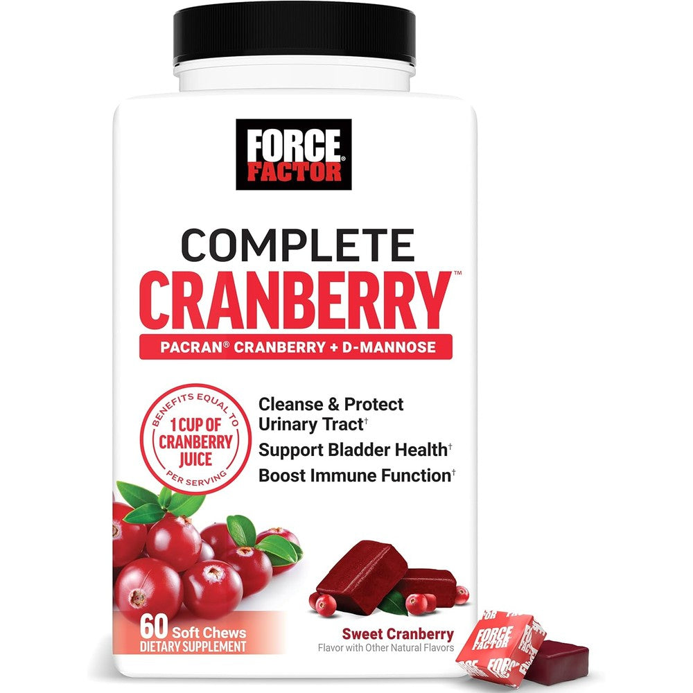 Force Factor Cranberry Soft Chews Front View