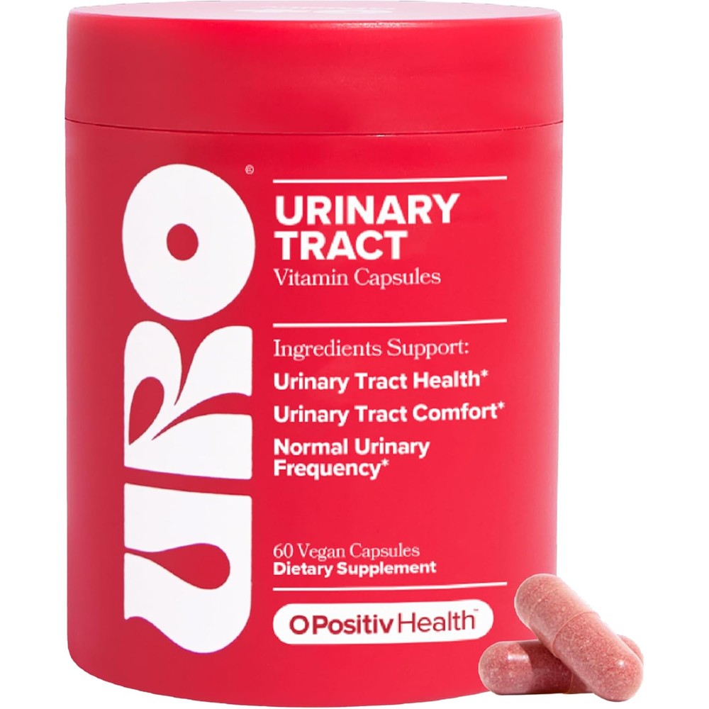 O Positiv URO Daily Urinary Tract Health Support Supplement 60 Capsules front view