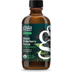 Gaia Herbs Black Elderberry Syrup 5.4 Fluid Ounce bottle front view