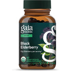 Gaia Herbs Black Elderberry immune support bottle front view