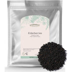 Starwest Botanicals whole dried elderberries 1 pound bag front view