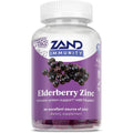Zand Immunity Elderberry Zinc with Vitamin C 60 Gummies front bottle view for daily immune support.
