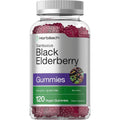 Horbäach Black Elderberry Gummies one hundred and twenty count front view immune supplement