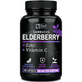 Zeal Naturals Max Strength Black Elderberry 100 capsules front view showing original USA packaging.
