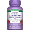 Nature's Truth Elderberry Immune Complex front view bottle of 60 chewable tablets