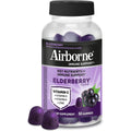 Airborne Elderberry plus Zinc and Vitamin C immune support gummies 50 count bottle front view