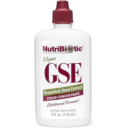 NutriBiotic GSE Grapefruit Seed Extract Liquid Concentrate front view premium immune support supplement