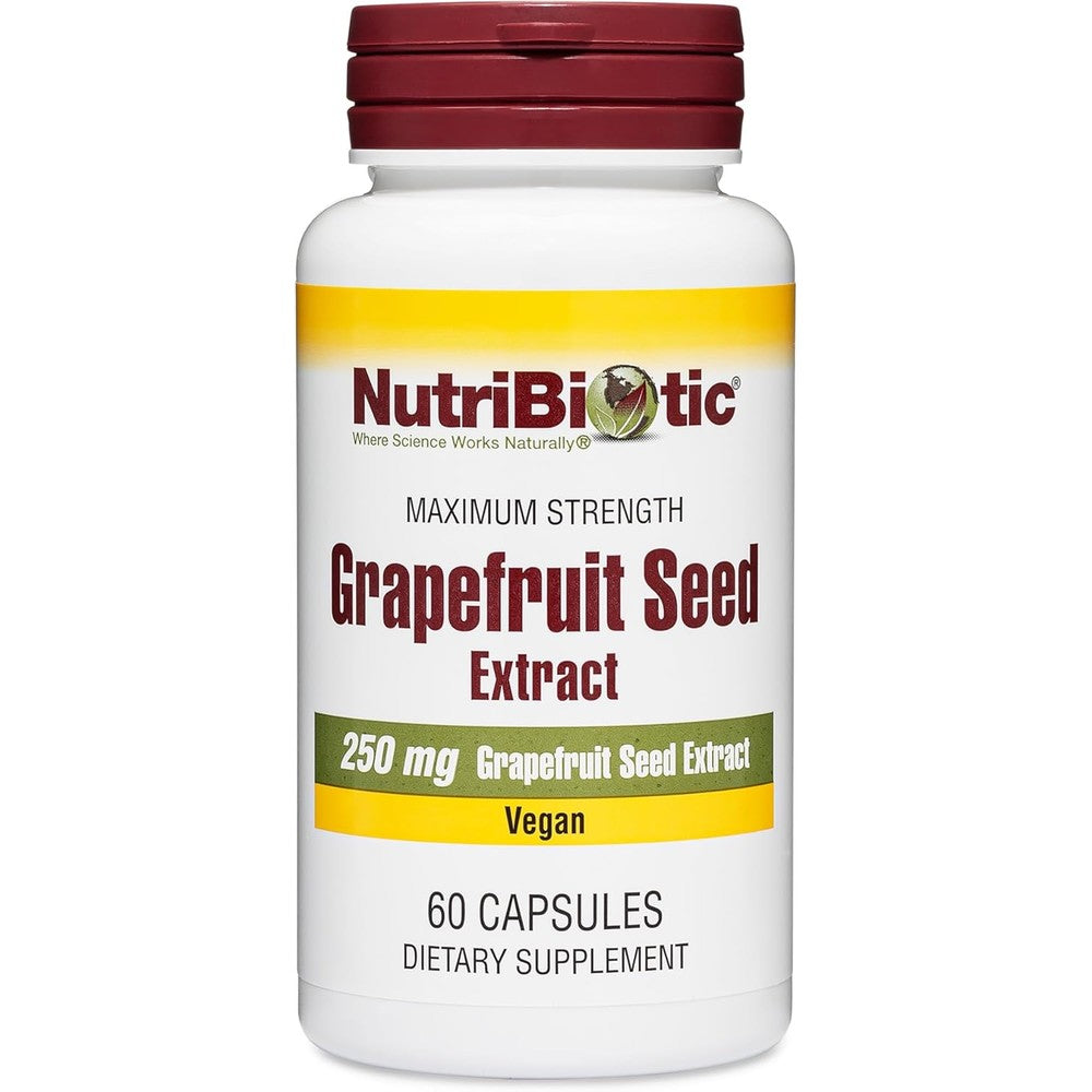 NutriBiotic Grapefruit Seed Extract 250mg bottle front view