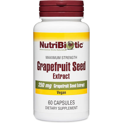 NutriBiotic Grapefruit Seed Extract 250mg bottle front view