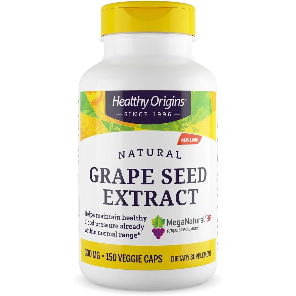 Healthy Origins MegaNatural BP Grape Seed Extract bottle front view