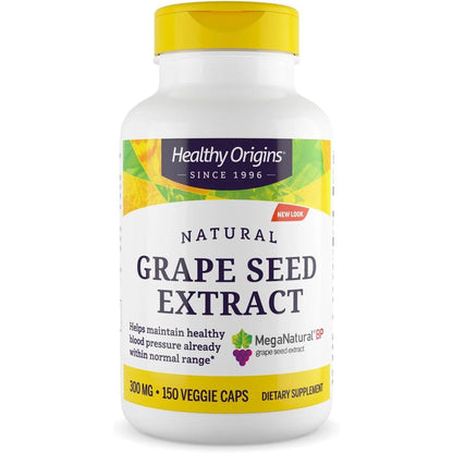 Healthy Origins MegaNatural BP Grape Seed Extract bottle front view