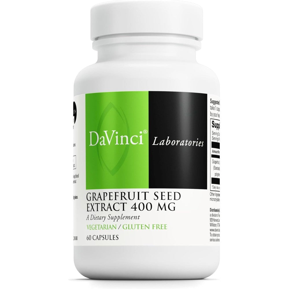 DaVinci Laboratories Grapefruit Seed Extract 400 mg bottle front view