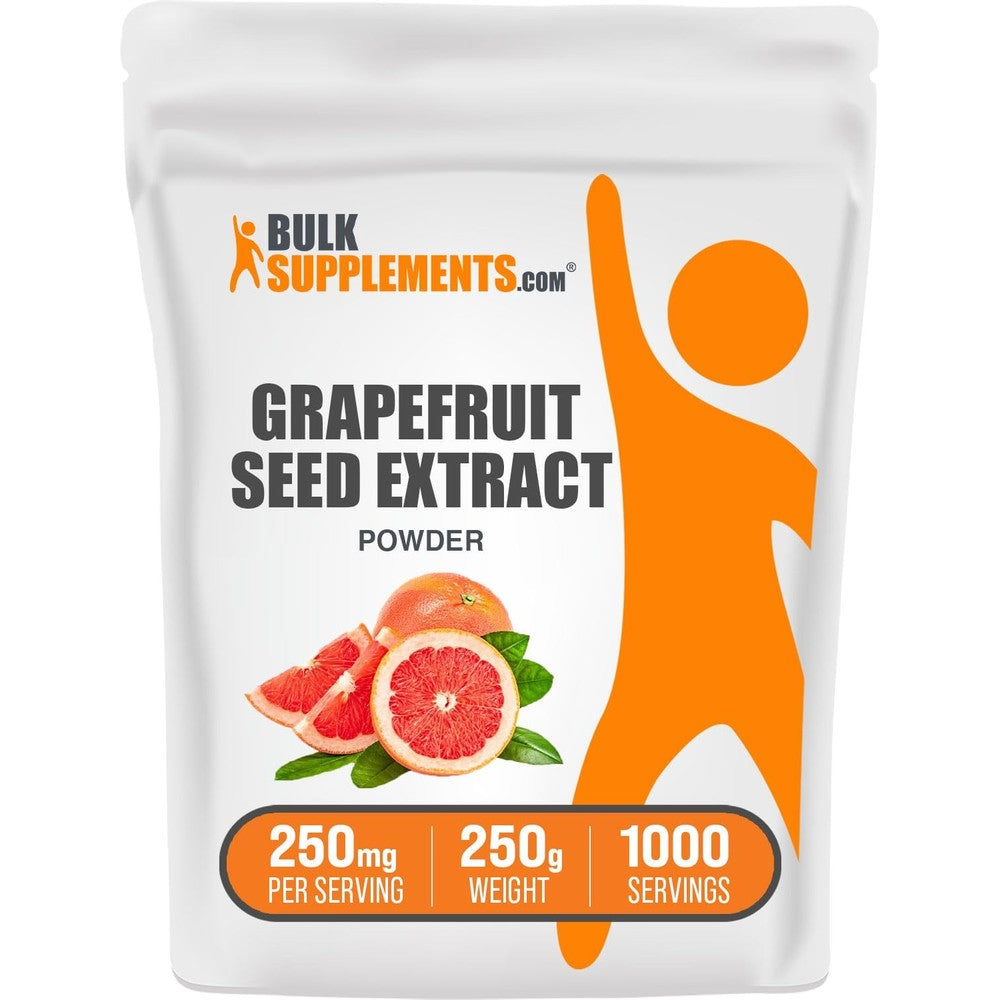 BulkSupplements Grapefruit Seed Extract Powder front view bag
