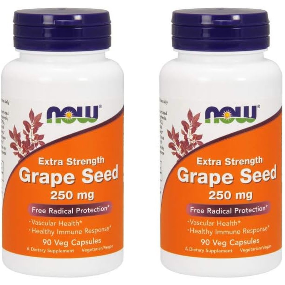 Now Foods Extra Strength Grape Seed Extract front packaging view