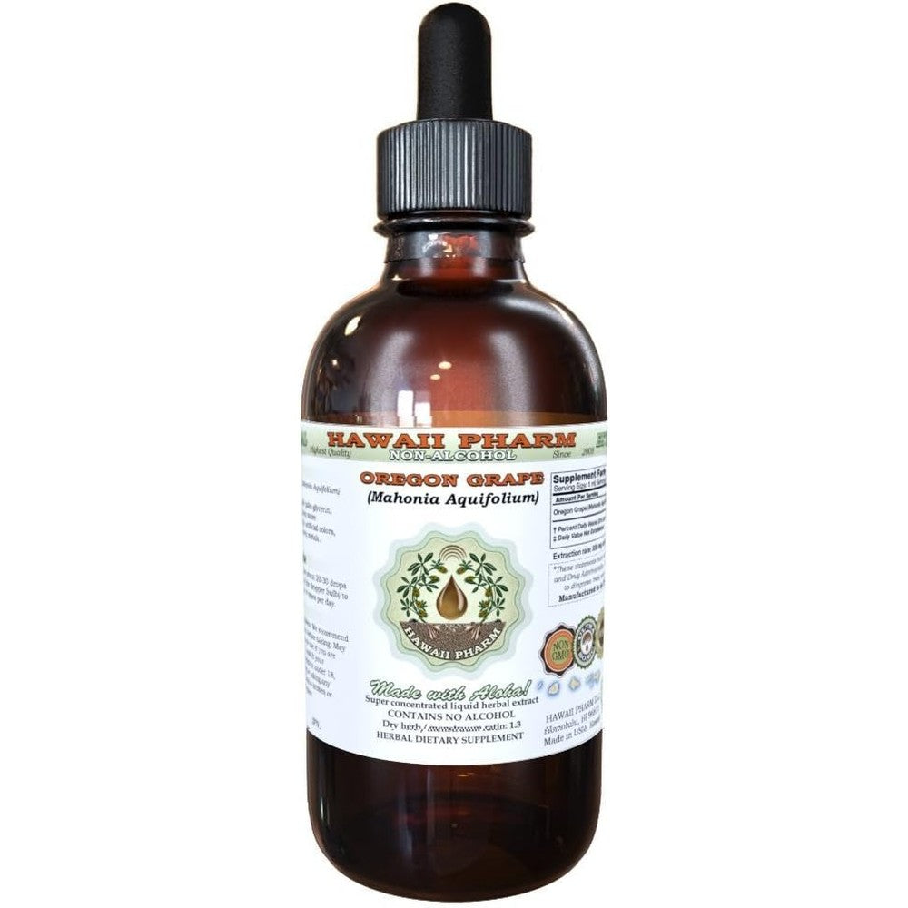 Hawaii Pharm Oregon Grape Alcohol Free Liquid Extract front view